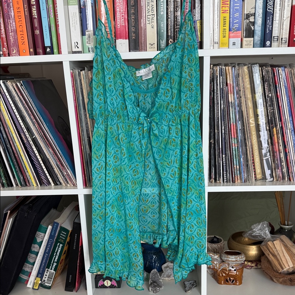Teal Slip Dress